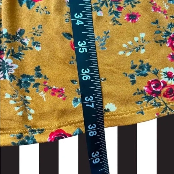 Love Fire Floral Tiered Long Sleeve Babydoll Mini Dress 3X Stretch Cottagecore - Picture 7 of 10